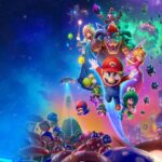 Mario, Luigi et leurs amis réunis dans le décor spatial coloré de The Super Mario Galaxy Movie